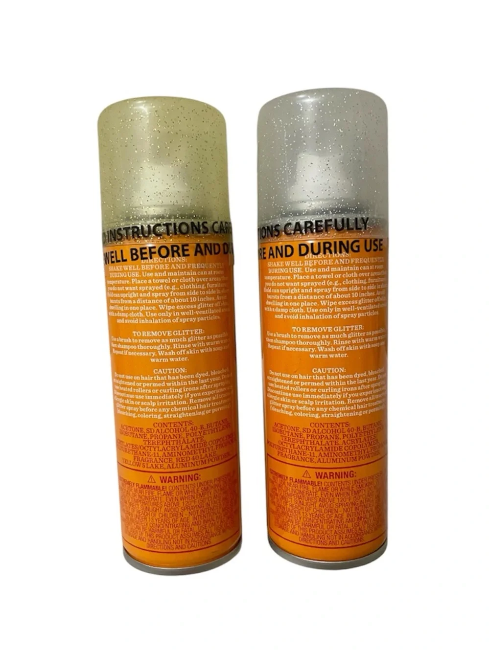 Hyde and EEK! 2 Pack Halloween Gold and Silver Spray-On Temporary Hair Glitter